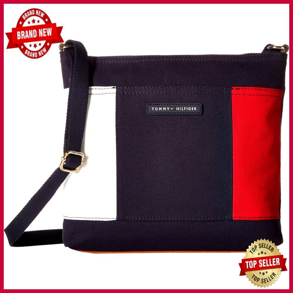 Canvas Crossbody Bag with Adjustable Straps and Interior Pockets